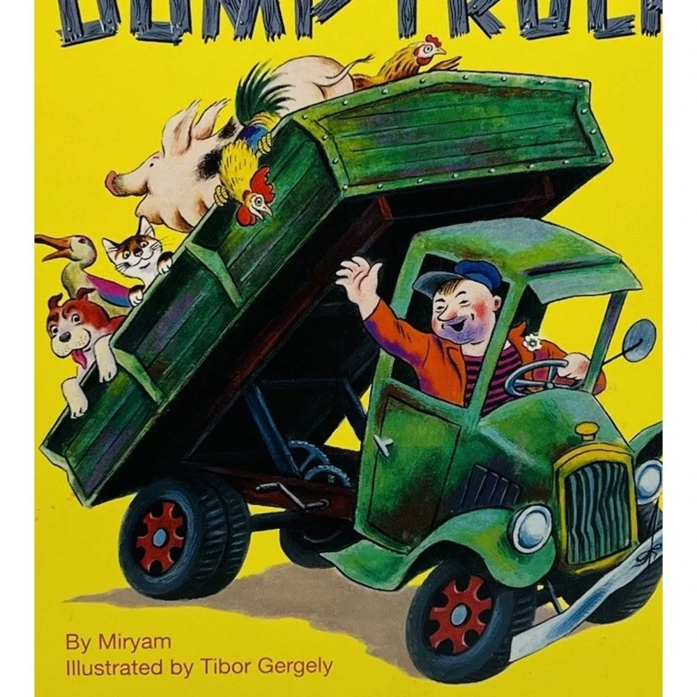 The Happy Man and His‎ Dump Truck / 1978 First Little Golden Book EUC!!
